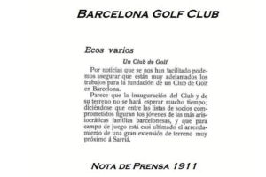 Orígenes Real Club de Golf El Prat